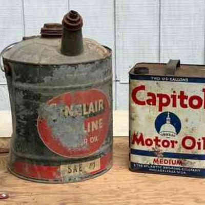 (2) Vintage Oil Cans
