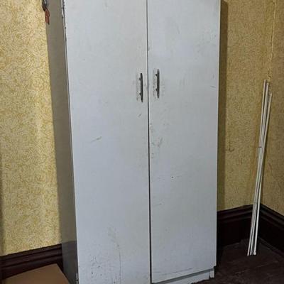 Metal Storage Shelves With (2) Doors
