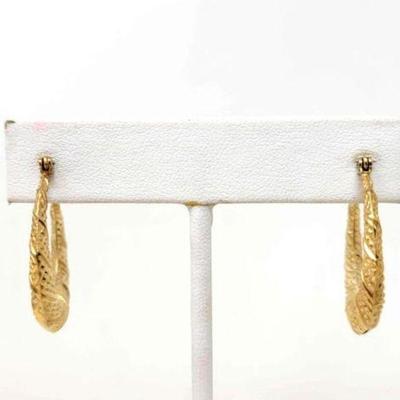 #732 â€¢ 14k Gold Hoop Earrings, 2g