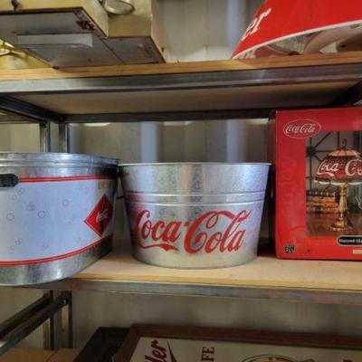 Coca Cola Lmap, Buckets, Suncatchers & Stapler