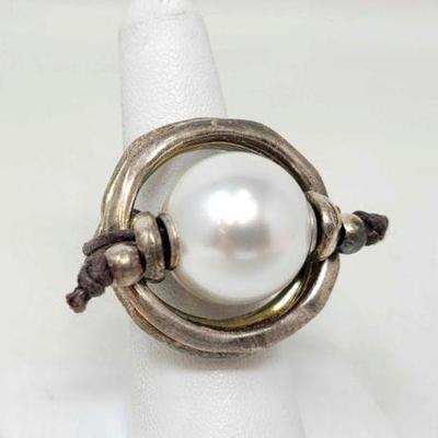 #904 â€¢ Sterling Silver Unique Ring, 31g
