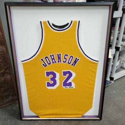 #2608 â€¢ SIGNED Magic Johnson Jersey