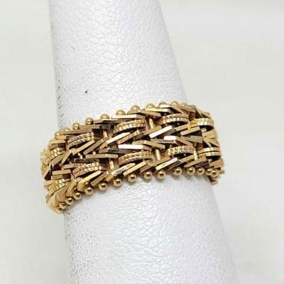 #722 â€¢ 14k Gold Unique Ring, 6g