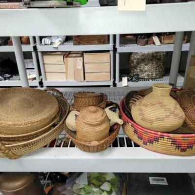 #2722 â€¢ Woven Trays, Platters, Baskets