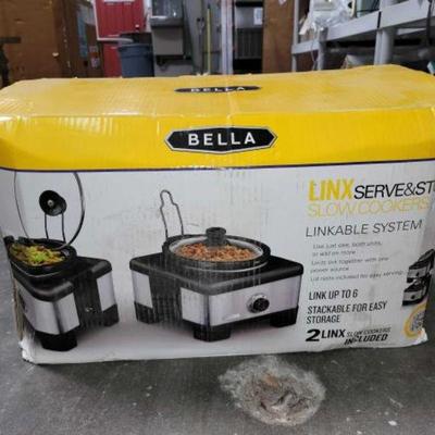 #2690 â€¢ Bella Linx Serve & Store Slow Cookers
