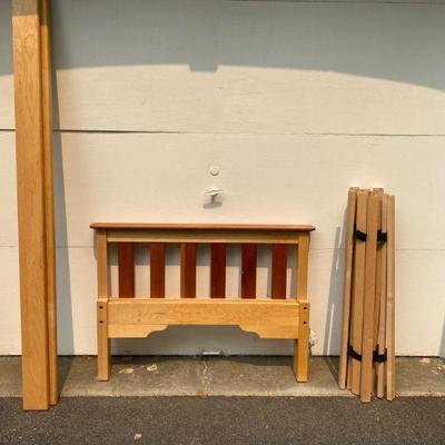 Two maple beds, 45" in width