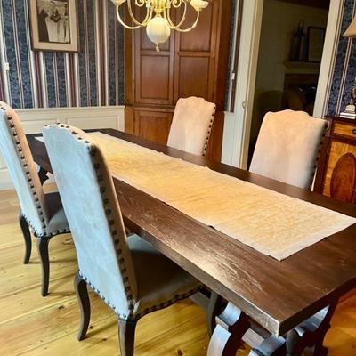 Chairs are available , table is sold
