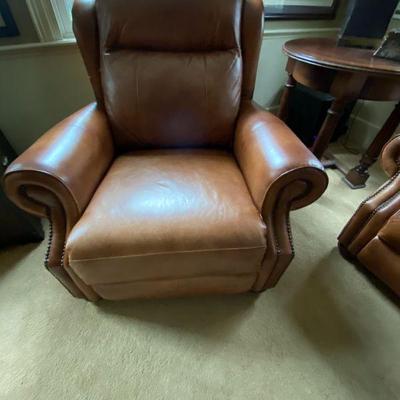 Leather recliner is 39