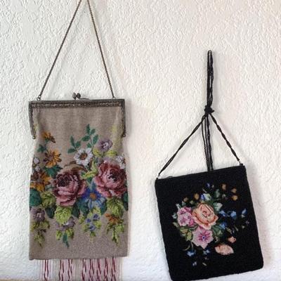 Gorgeous Vintage Beaded Purse * Hillard & Hanson Vintage-Like Black Purse