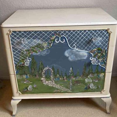 Hand Painted Small Dresser