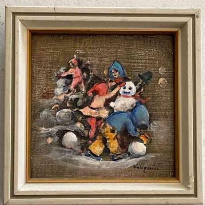 Little painting of a Snowman