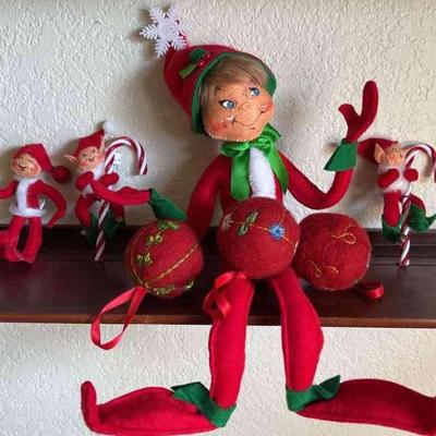 AnnaLee 2004 2007 Christmas Elves Decor