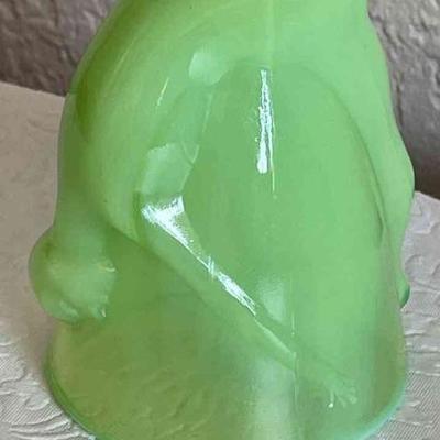 Bottoms Up Shot Glass Cup REAL McKee JADEITE GREEN UV 