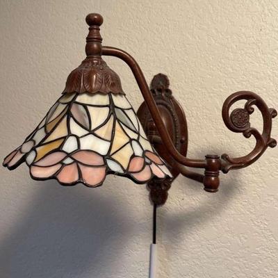 Stained glass Adjustable Wall Sconce 