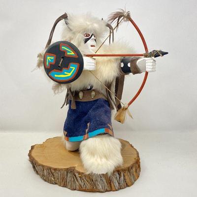 Lot #62 - Handmade Buffalo Warrior Navajo Kachina by Bernice Begay