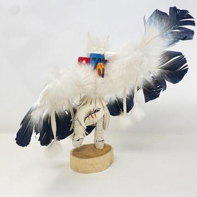 Lot #61 - Native American Navajo Hand Crafted Eagle Kachina signed Begay
