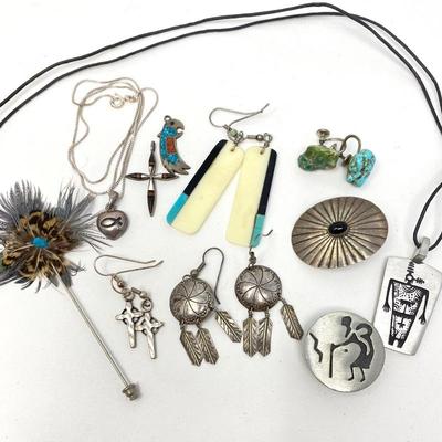 Lot #90 -Lot of Various Sterling and Stainless-Steel Jewelry Pieces