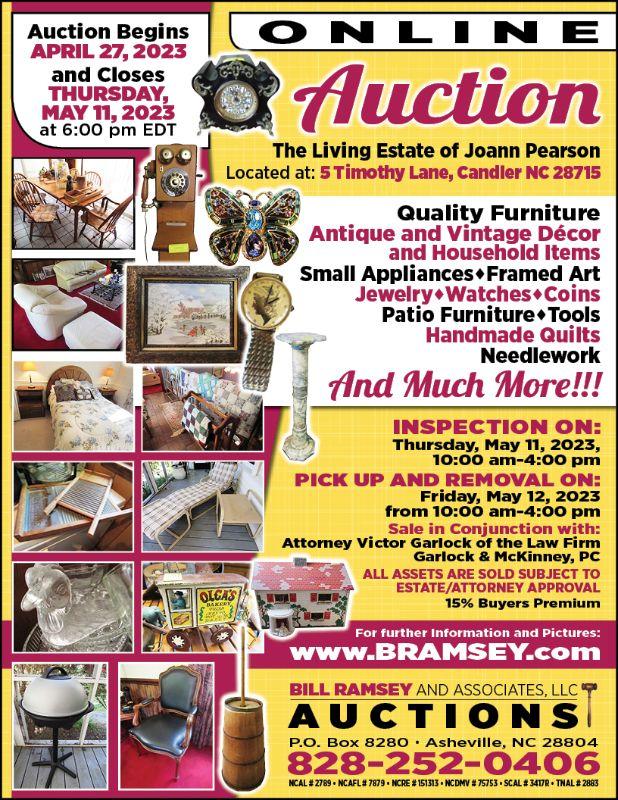 Asheville Online Living Estate Auction