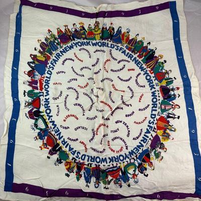 1939 World's fair Silk Scarf