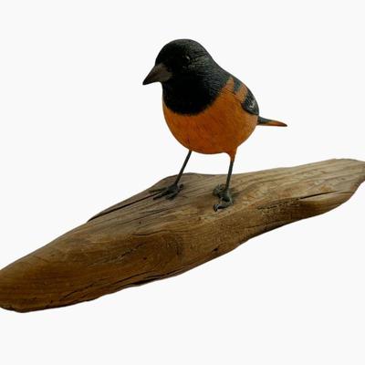 Baltimore Oriole Wood carving