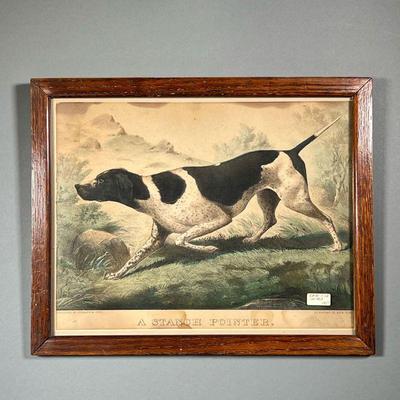 CURRIER & IVES: STANCH POINTER | Currier & Ives color print, A Stanch Pointer.