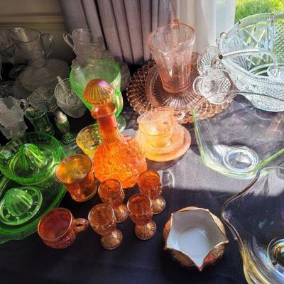 Lot of old glass, even some uranium glass