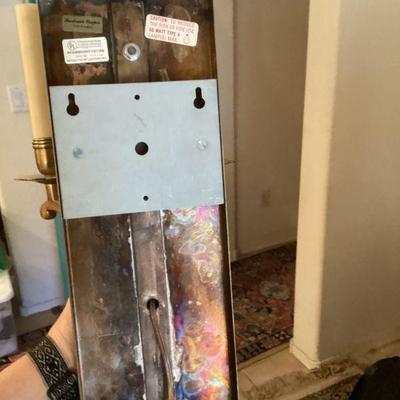 brass wall lamps
($150.00 for the pair)