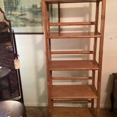 Vintage Bamboo Shelf
13 in. deep
24 1/2 in. long
68 1/2 tall
$80.00