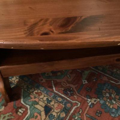 Ethan Allen Pine Coffee Table
48 in wide
24 1/2 in. deep
18 in tall
$80.00