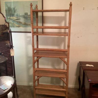 Vintage Bamboo Shelf
13 in. deep
24 1/2 in. long
68 1/2 tall
$80.00
