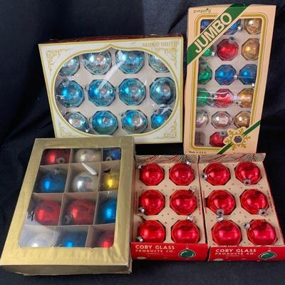 Vintage Christmas Glass Bulbs