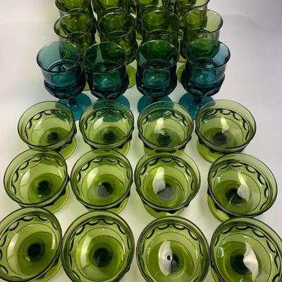 Indiana Glass King Crown Thumbprint- 2 colors