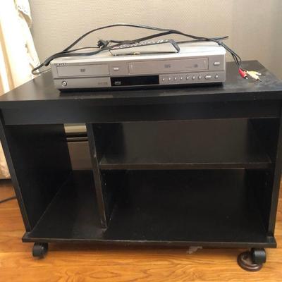 TV Stand & Samsung VCR/DVD