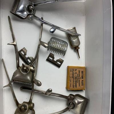 Antique & Vintage Barber clippers etc
