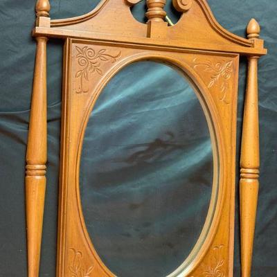 1970's Plastic Mirror Syroco Style Unmarked
