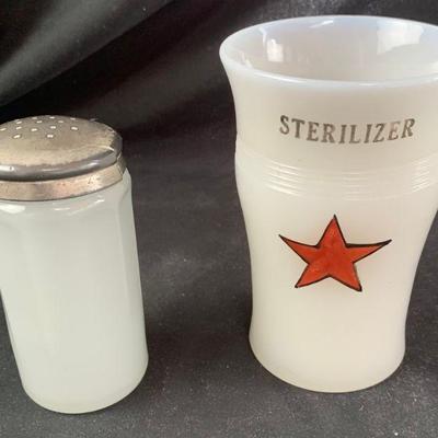 Circa 1920's Barbershop Clambroth Red Star
