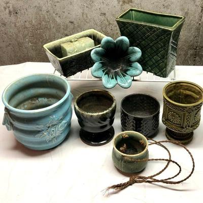 Vintage Pottery planters- McCoy, Brody, Hull, Evangeline, Stanford, more 