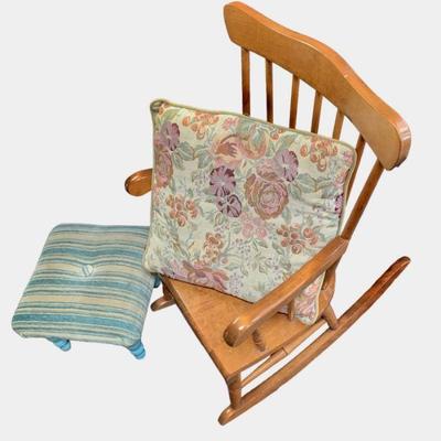 Thayer Child's Rocker, Footstool & Pillow