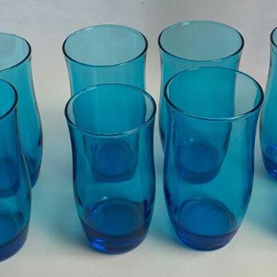 1970's Aqua Blue Tumblers