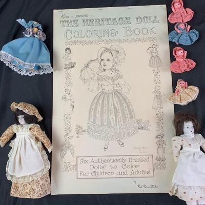 Small dolls & coloring Book