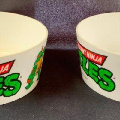 Teenage Mutant Ninja Turtles 1989 Plastic bowls