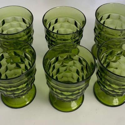 6 Colony Whitehall Olive Green  9 oz tumblers