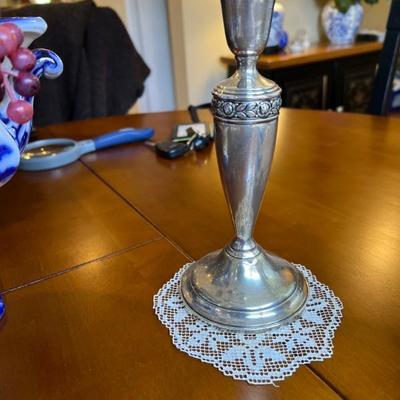 Sterling silver candlestick 1 of 2 