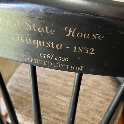 Old Augusta State House limited edition chair
