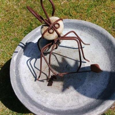 Whimsical yard art