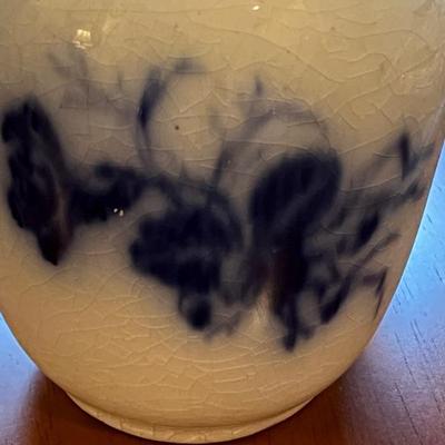 Flow blue vase