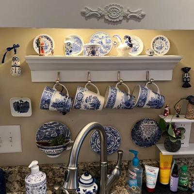 More blue & white