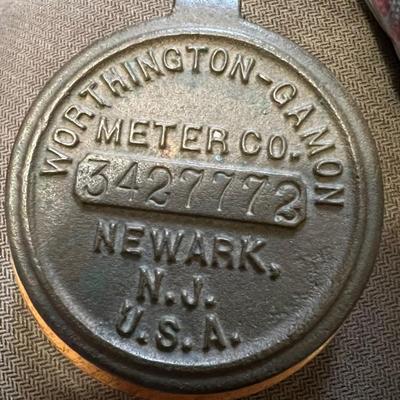 Vintage water neter cover