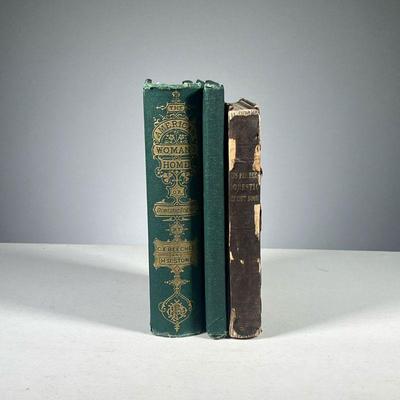 (3PC) [FIRST EDITION] BEECHER | Including:
First edition: The American Woman's Home by Catharine E. Beecher and Harriet Beecher Stowe,...
