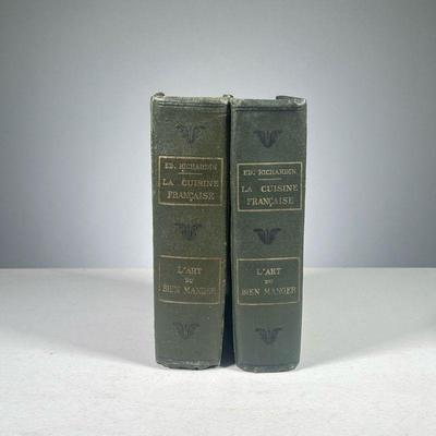 (2PC) L'ART DU BIEN MANGER | Two copies of L'Art du Bien Manger, La Cuisine Francaise, Paris, Editions d'Art et de Litterature, 1913, in...
